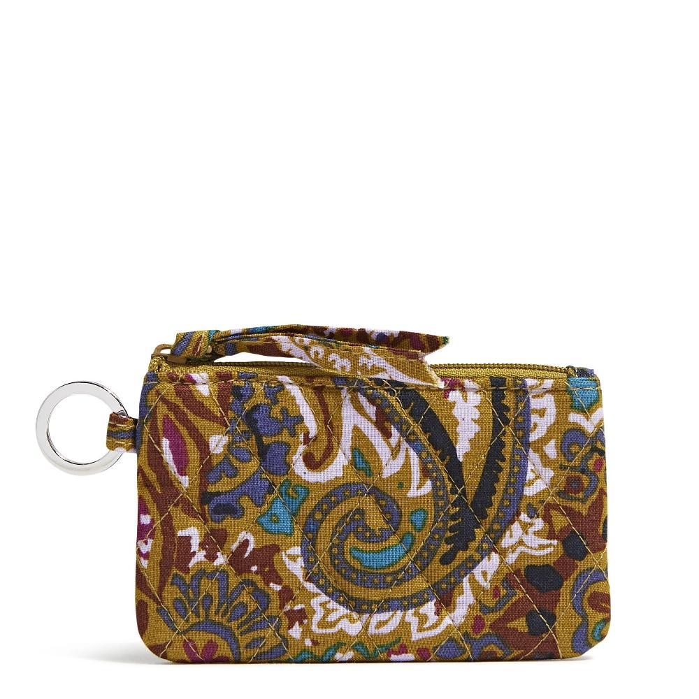 Vera Bradley Women's Outlet Cotton Zip ID Case Bark Park Product Image