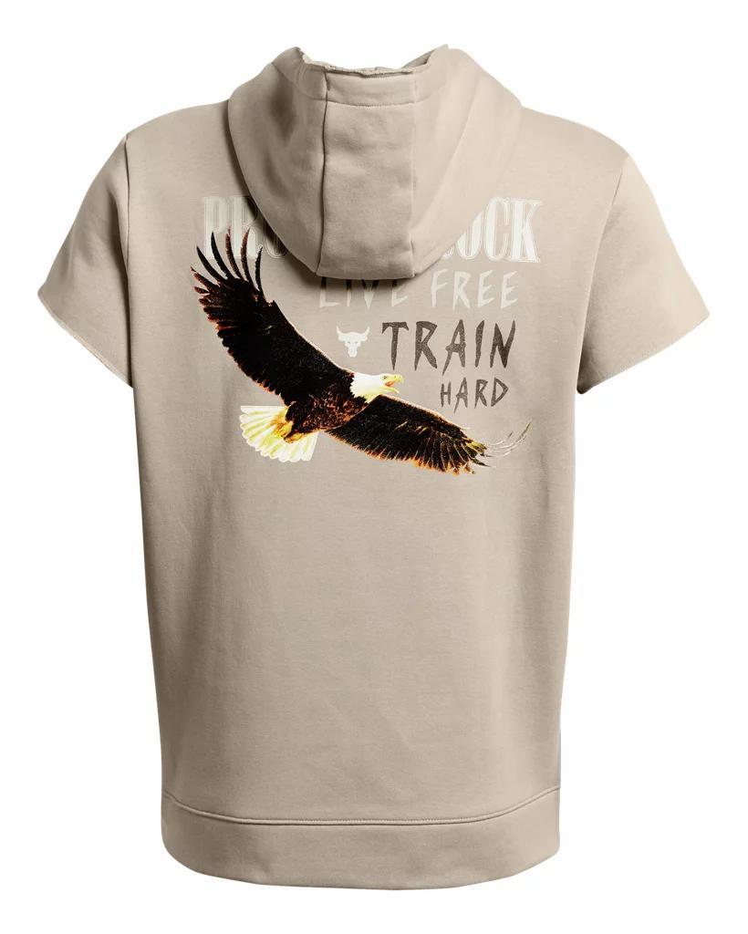Men's Project Rock Essential Fleece Short Sleeve Hoodie Product Image