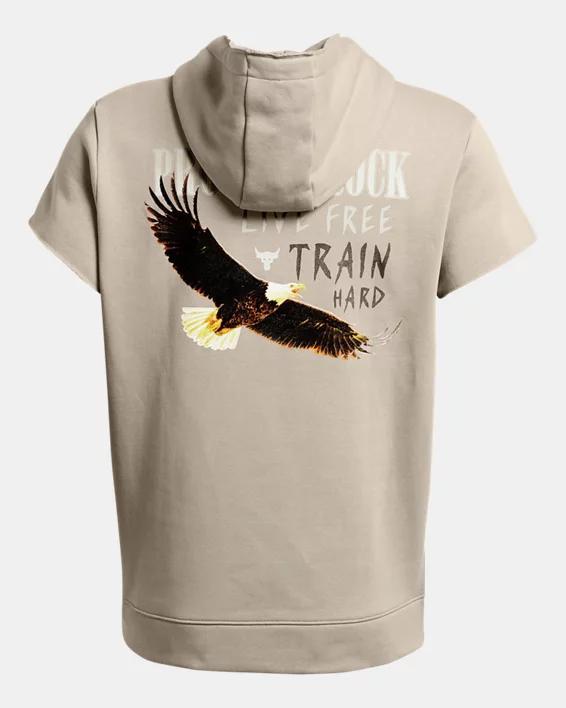 Men's Project Rock Essential Fleece Short Sleeve Hoodie Product Image