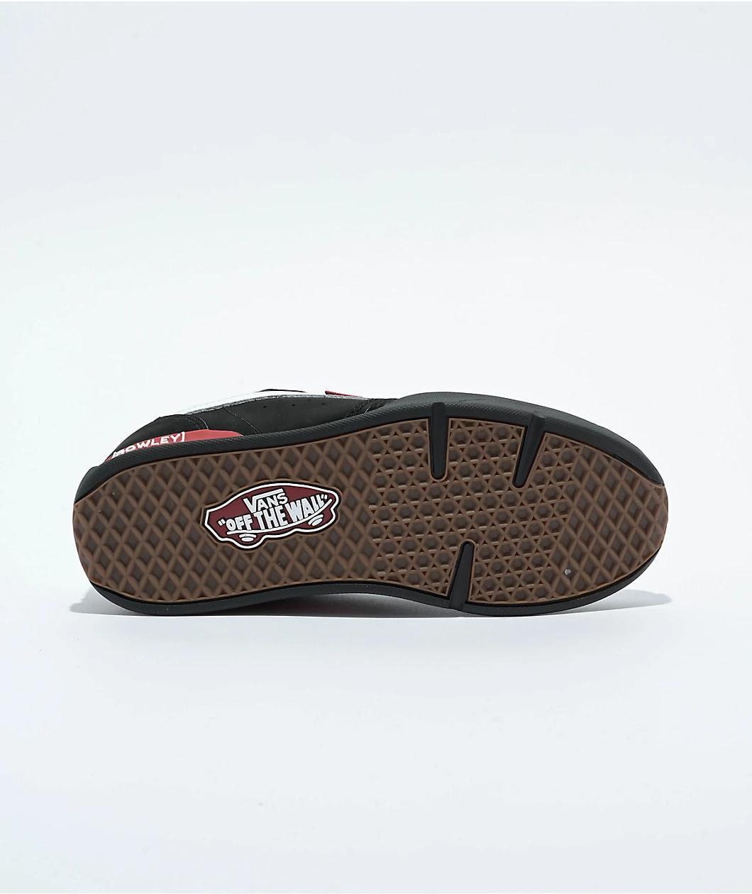 Vans Rowley XLT Black, White, & Red Skate Shoes Product Image