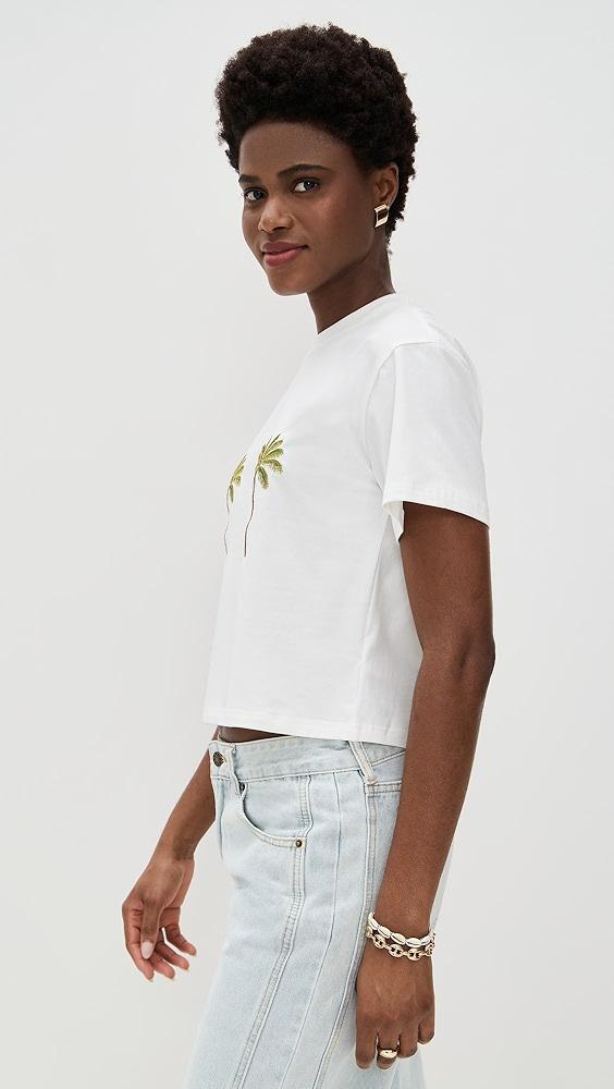 Never Fully Dressed Embroidered Palm T-Shirt | Shopbop Product Image