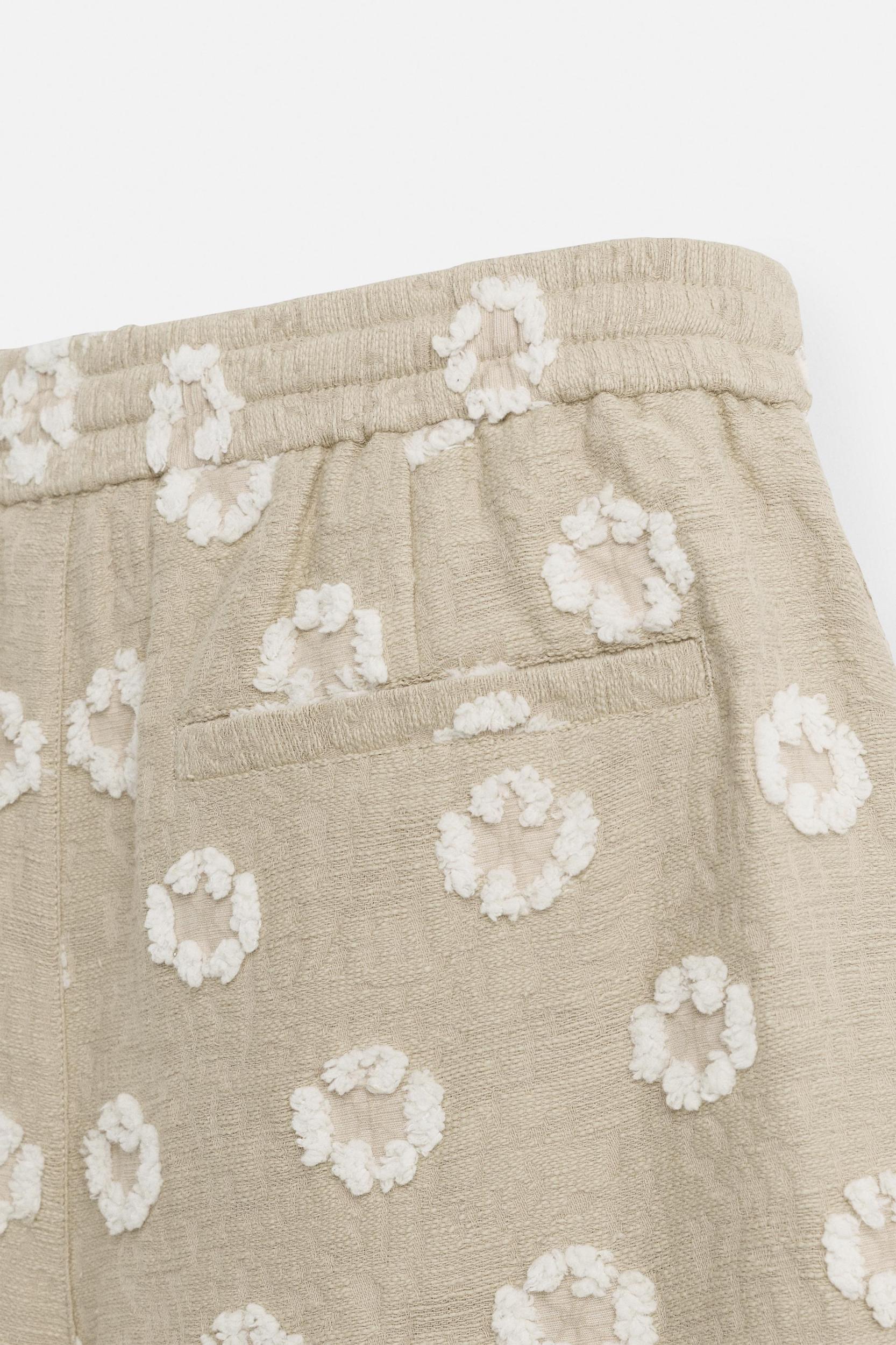 JACQUARD TEXTURED SHORTS Product Image