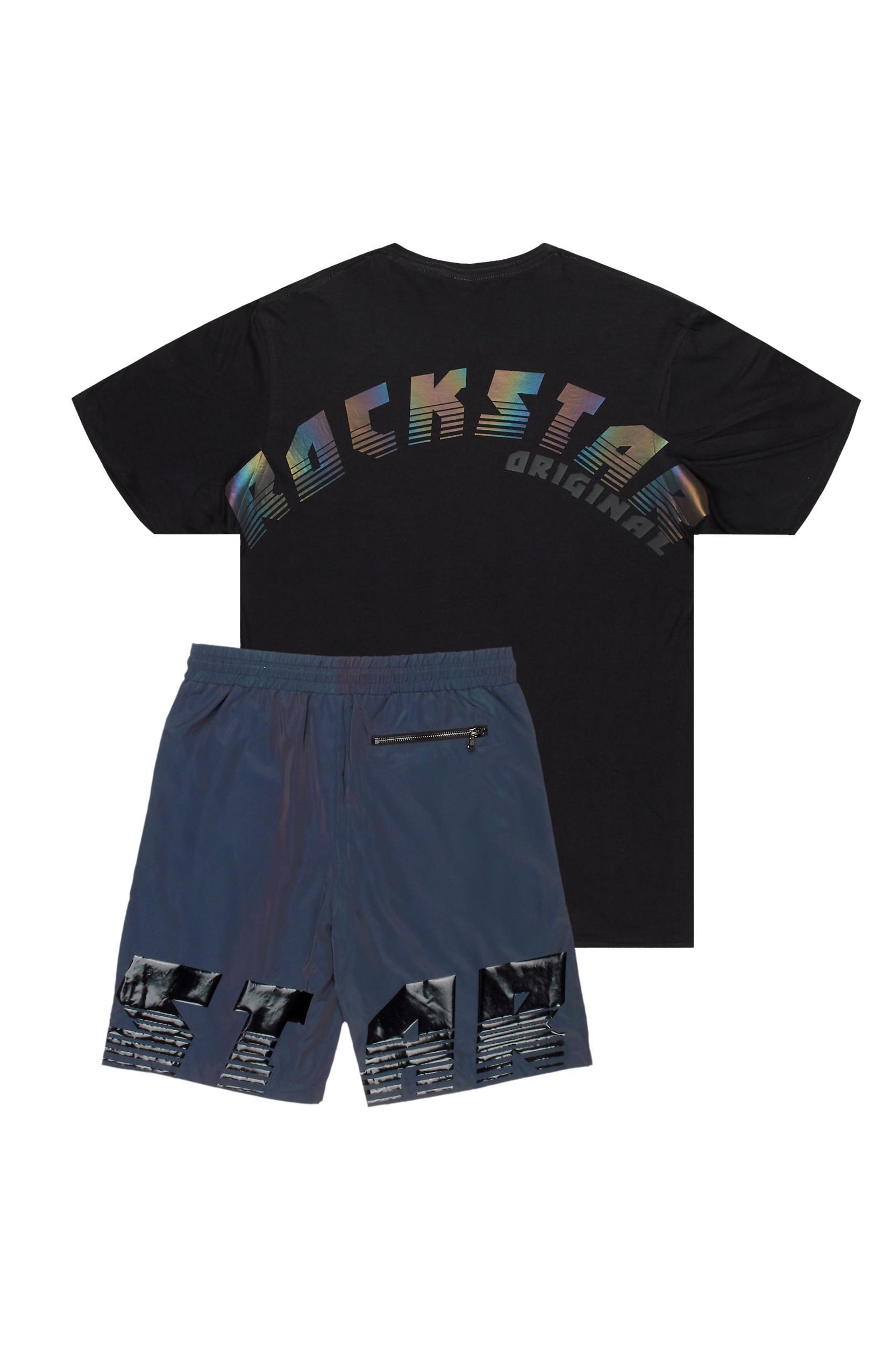 Xadrian Black T-Shirt/Short Set Male Product Image