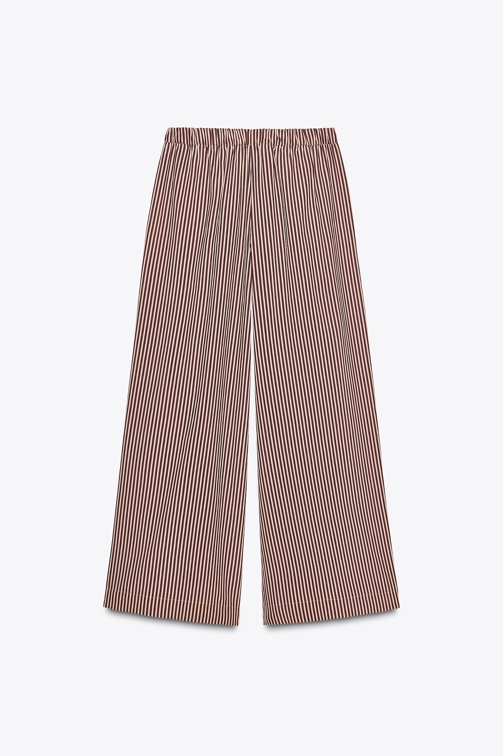 ZW COLLECTION STRIPED FLOWY PANTS Product Image