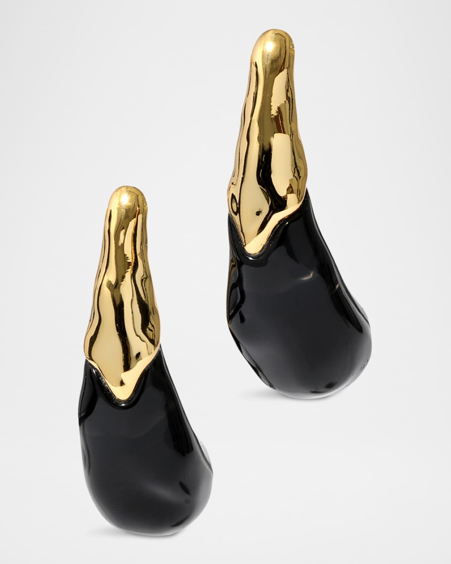 Liquid Lucite Arched Large Post Earrings Product Image