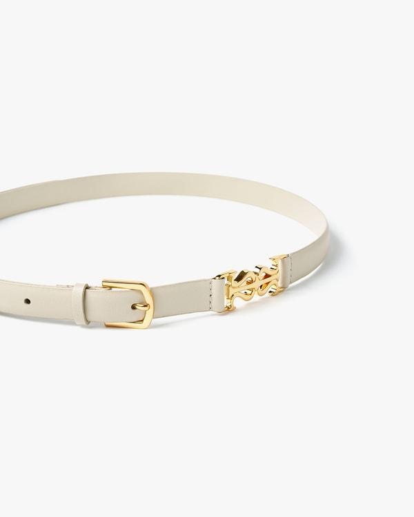 LS Clasp Leather Skinny Belt Product Image