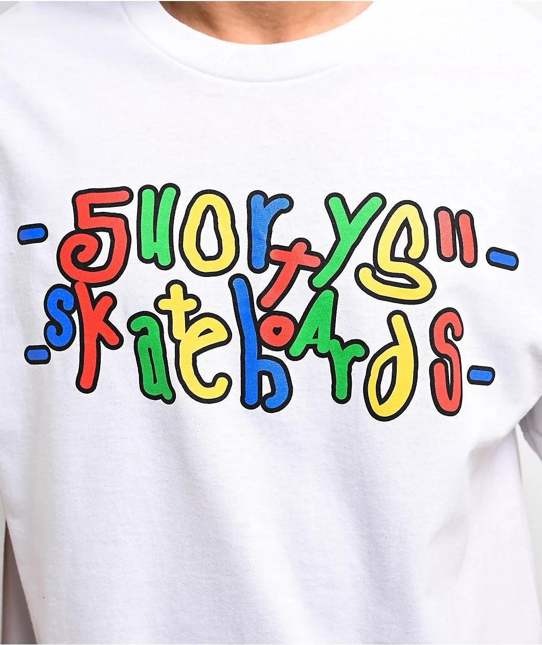 Shorty's F.U. Logo White T-Shirt Product Image