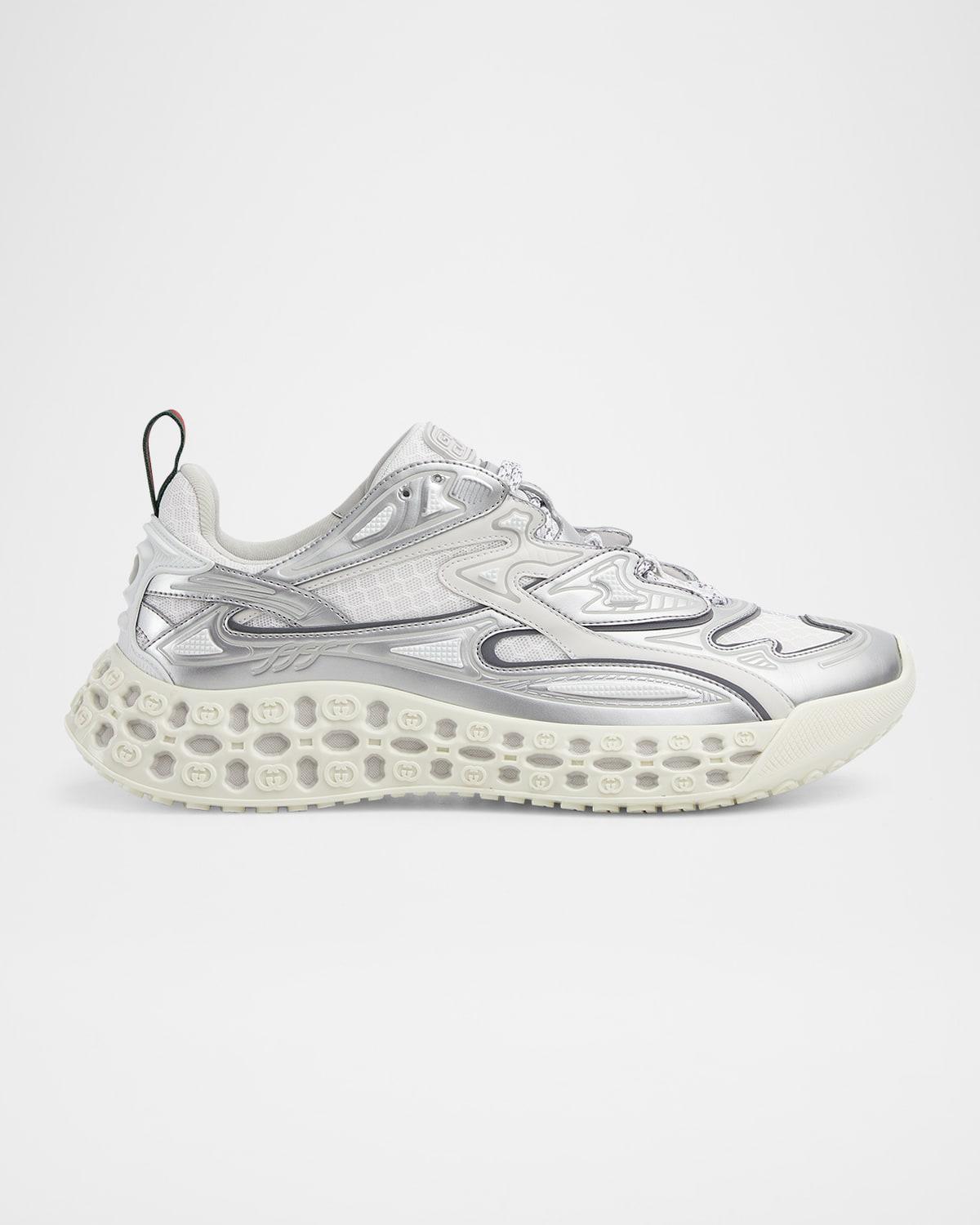 Mens cub3d Metallic Demetra and Mesh Runner Sneakers Product Image