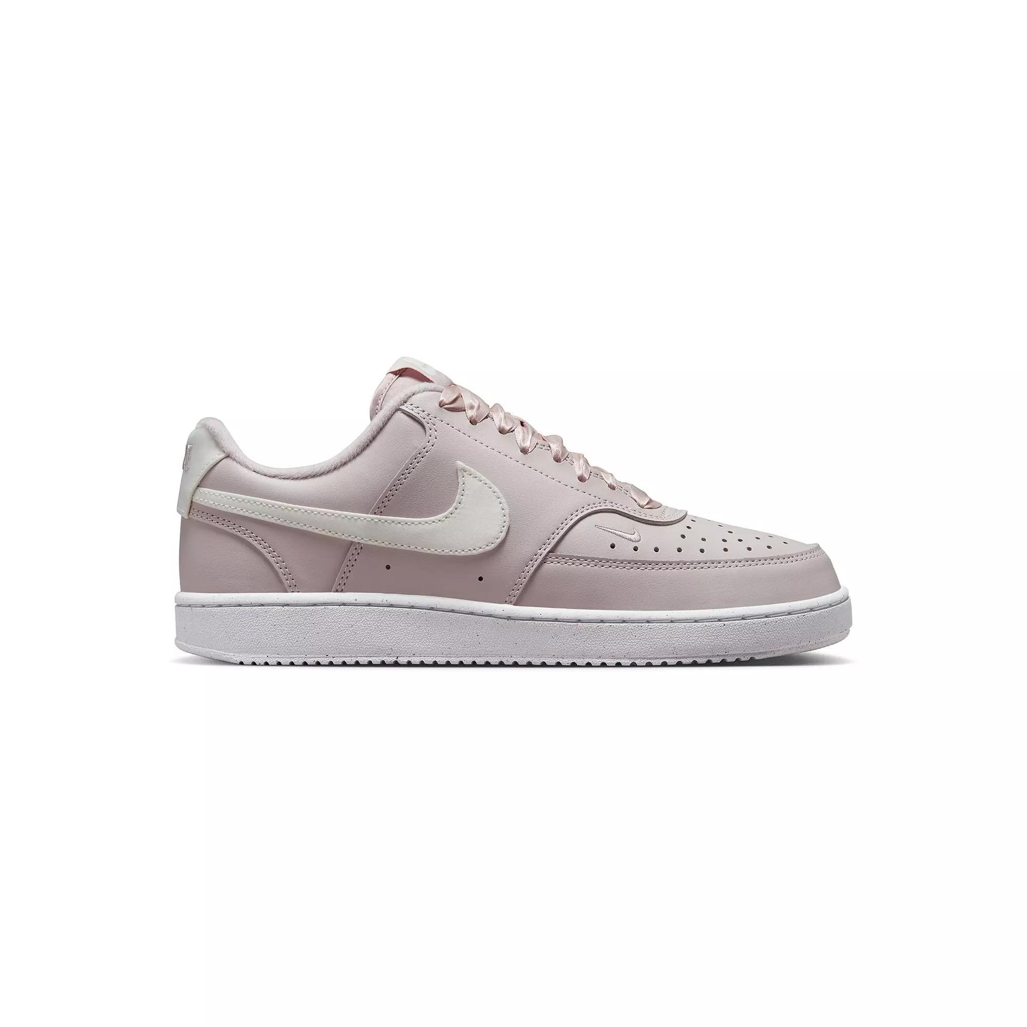 Nike Court Vision Next Nature Womens Low-Top Shoes White Violet Product Image