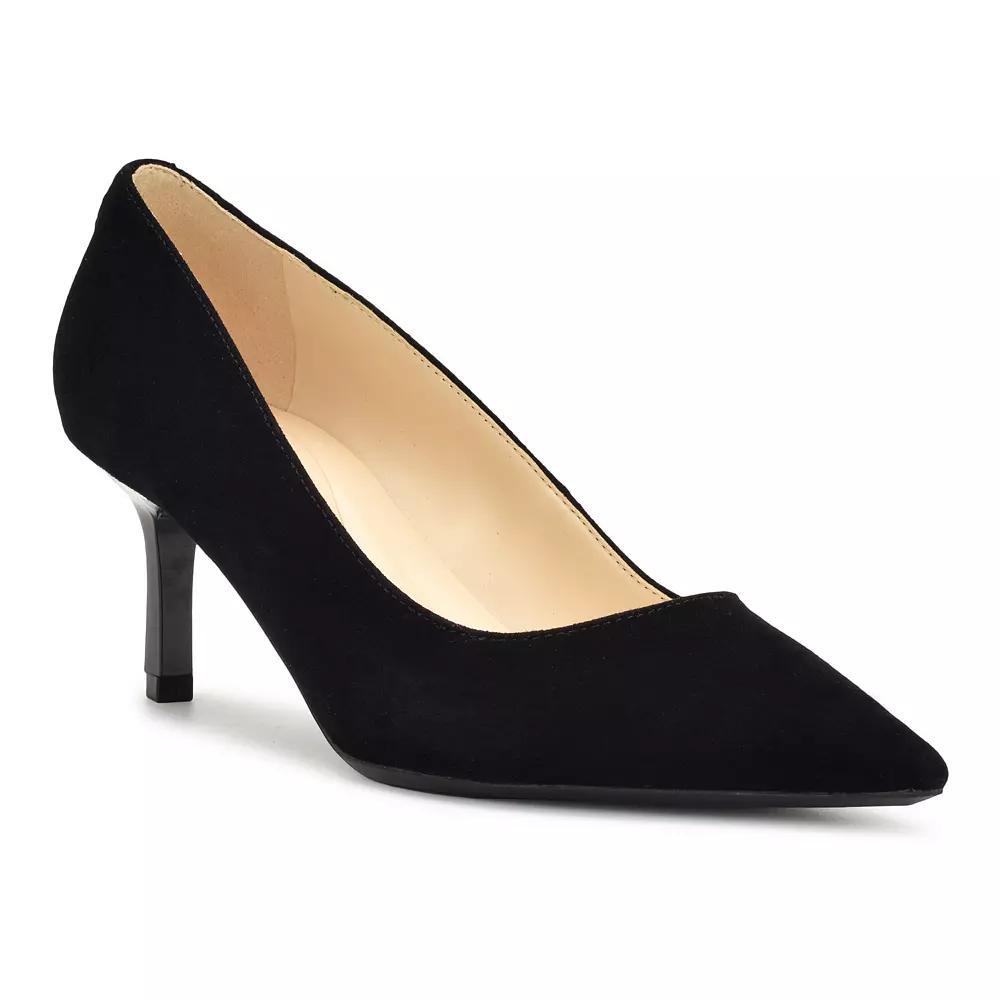 Nine West Kuna 9x9 Women's Leather Heels, Size: 6.5, Black Suede Product Image
