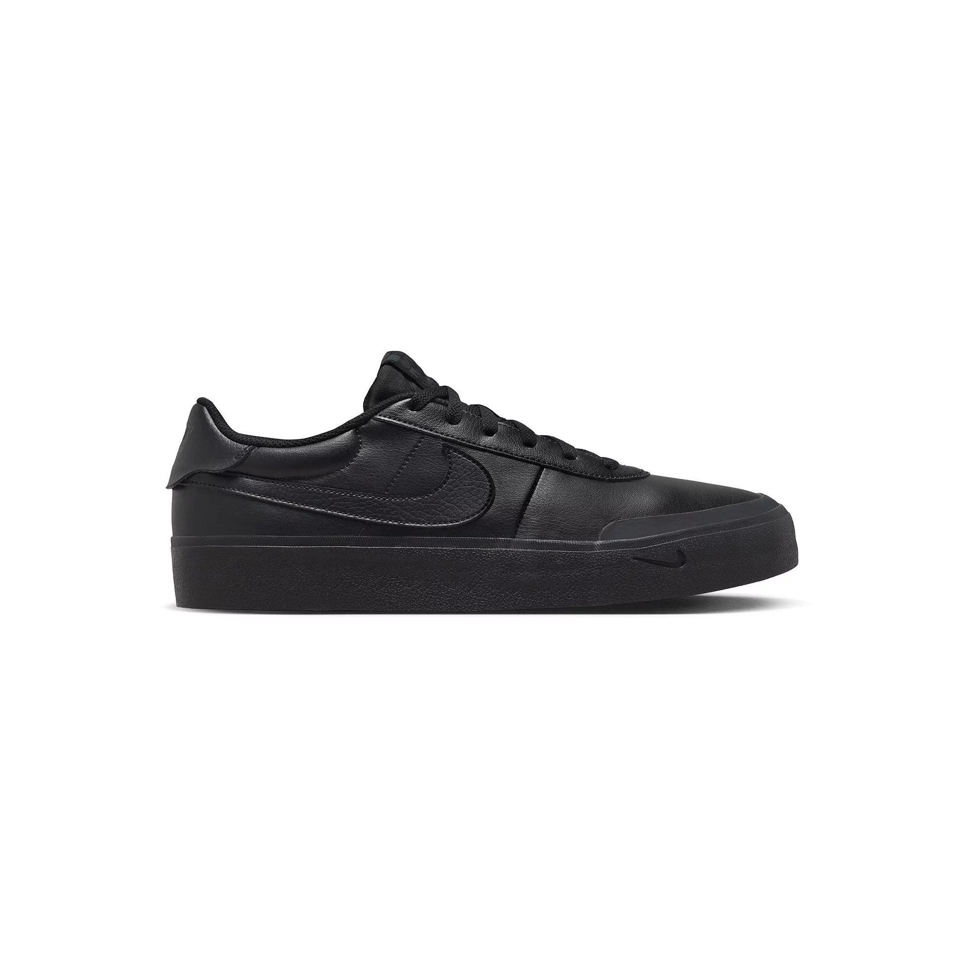 Nike Men's Court Vision Low Next Nature Casual Shoes in Black/Black Size 11.5 Leather Product Image