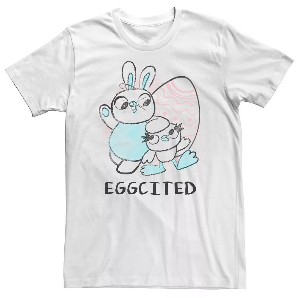 Big & Tall Disney / Pixar Toy Story 4 Easter Ducky And Bunny Eggcited Tee, Men's, Size: 3XL, White Product Image