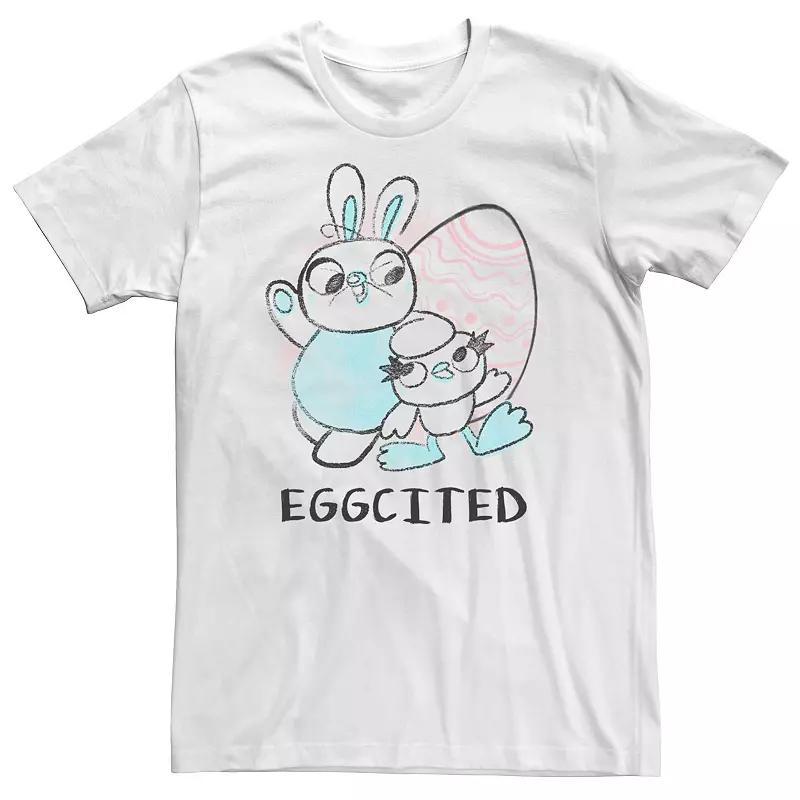 Big & Tall Disney / Pixar Toy Story 4 Easter Ducky And Bunny Eggcited Tee, Men's, Size: 3XL, White Product Image