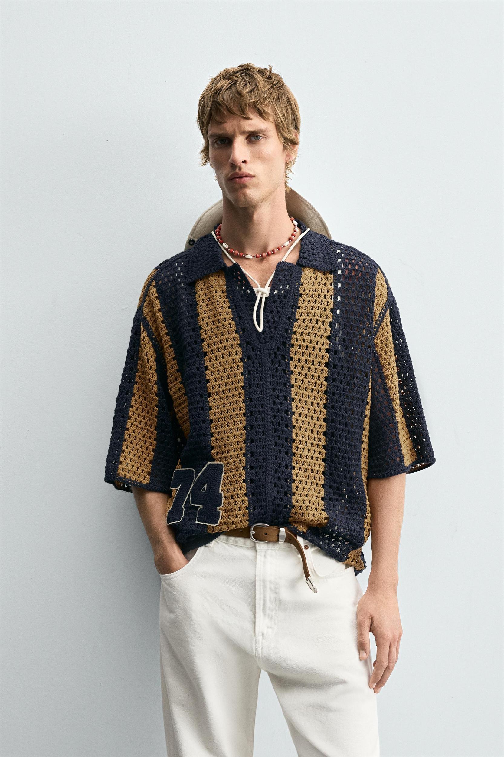 CROCHET PATCH SHIRT Product Image