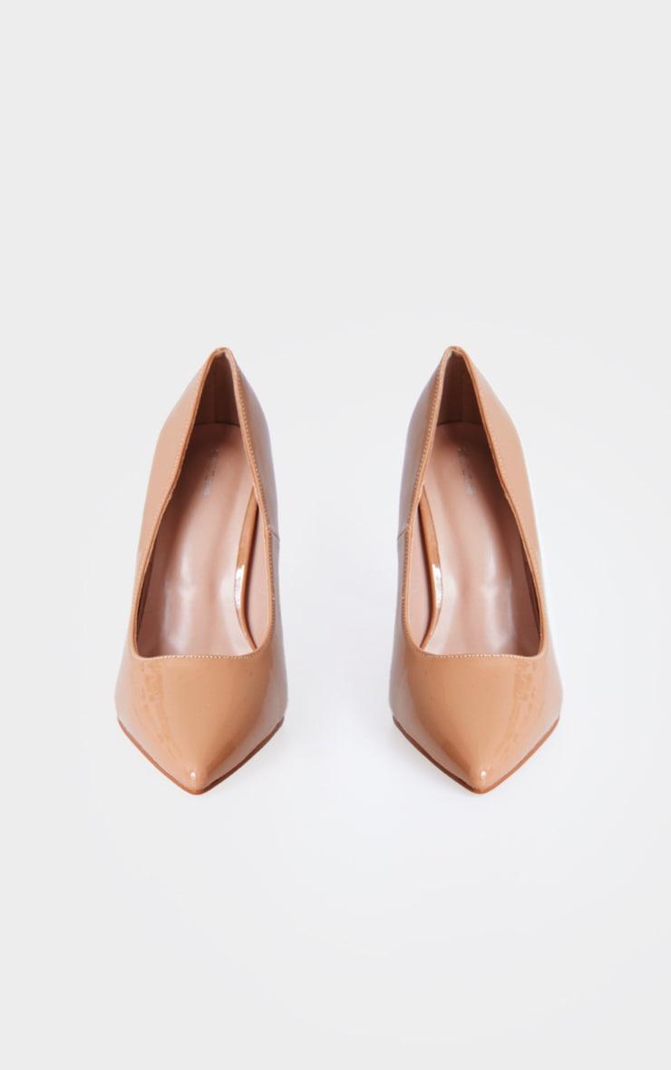  Nude Patent PU Court Shoes Heels Product Image