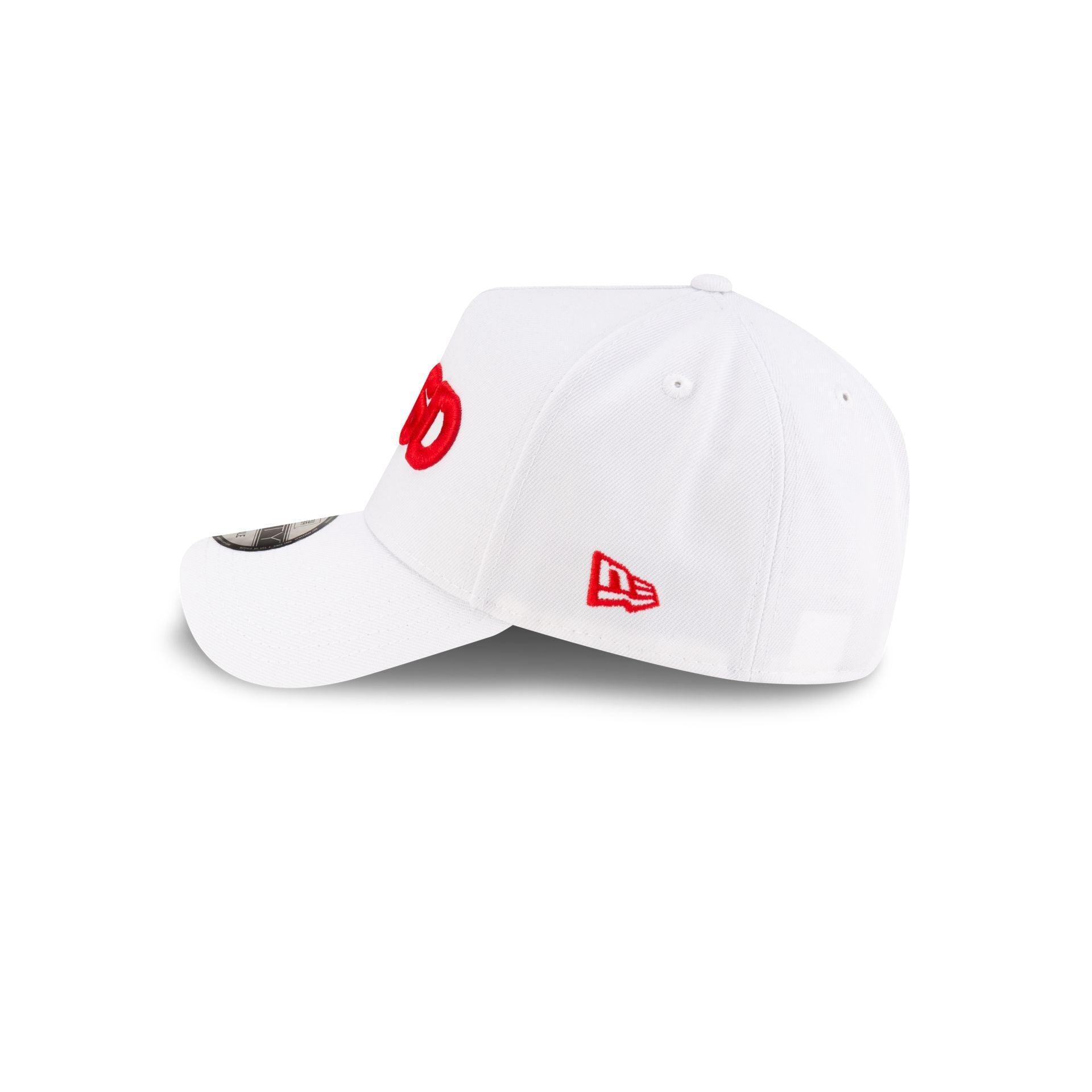 PSD White 9FORTY A-Frame Snapback Hat Male Product Image