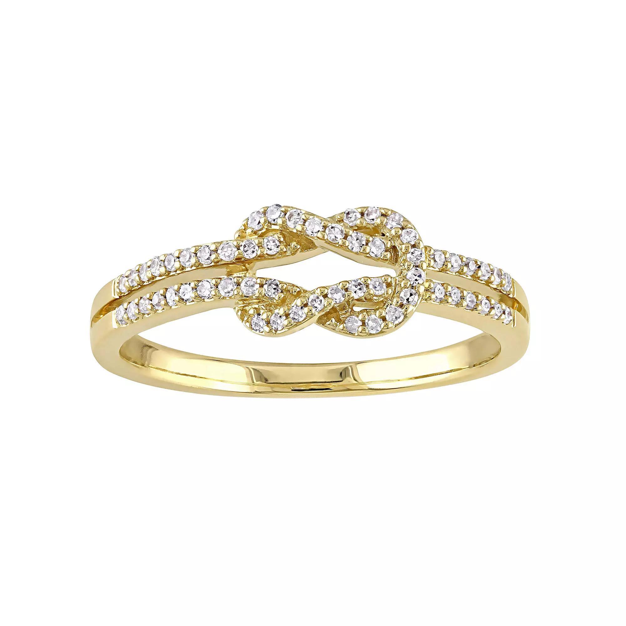 Stella Grace 14k Gold 1/6 Carat T.W. Diamond Infinity Ring, Women's, Size: 5 Product Image