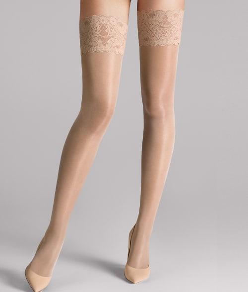 Satin Touch Stay-Up Thigh-Highs Product Image