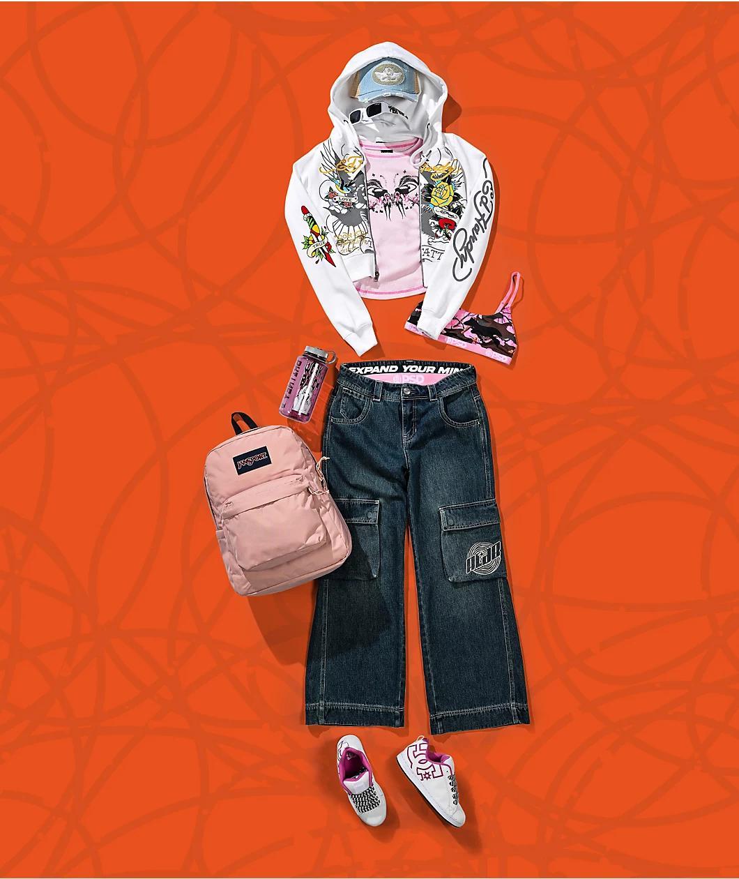 A.LAB Ether Blue Cargo Loose Jeans Product Image