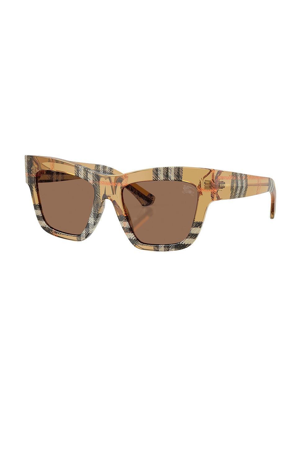 Check Square Sunglasses Burberry Product Image