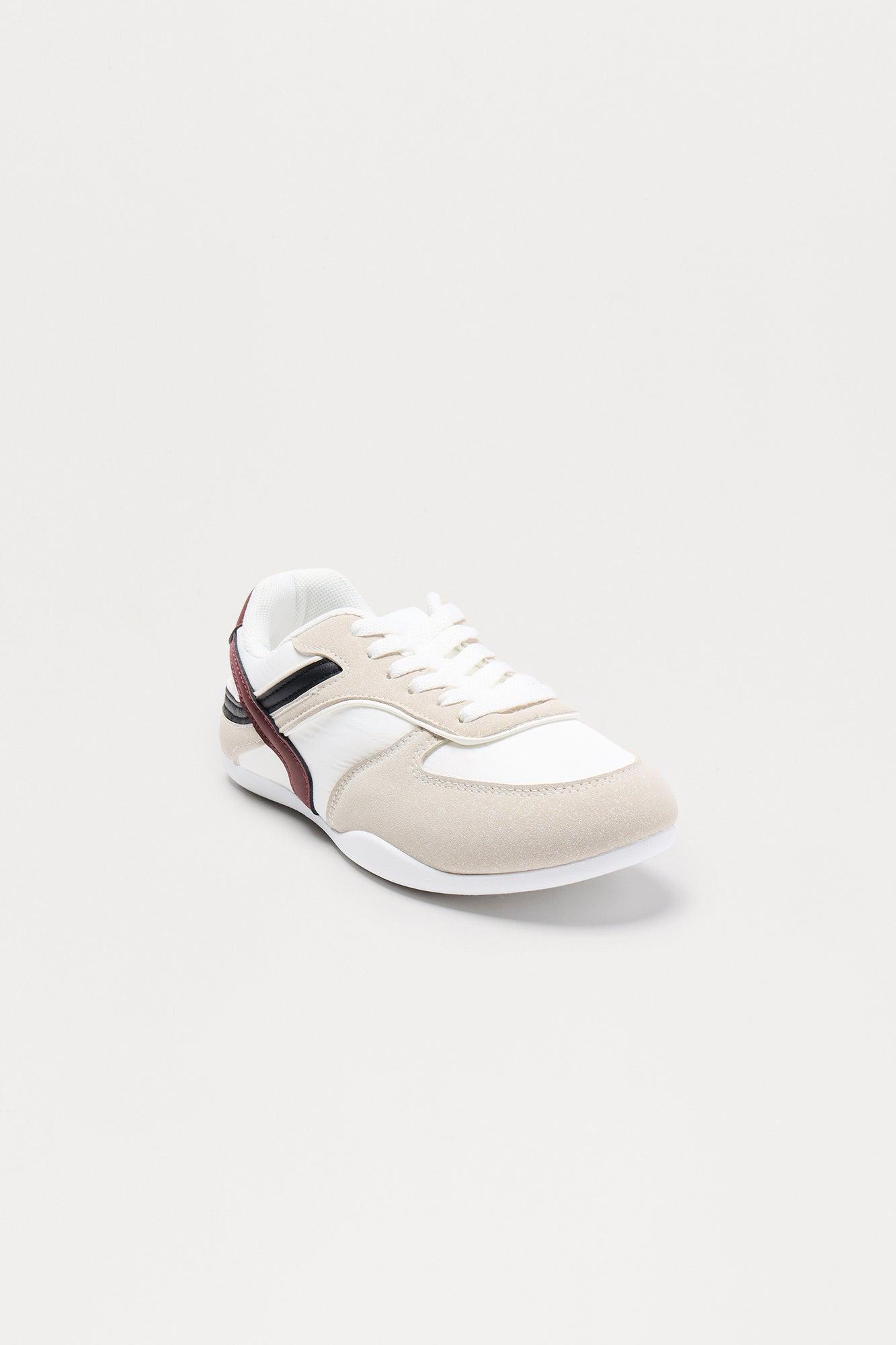 Strike Faux Suede Sneakers - White Product Image