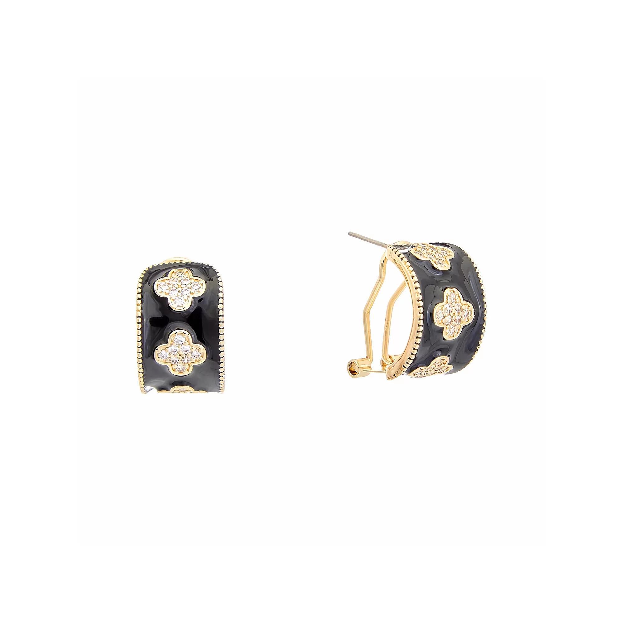 Junior Jewels Kids Gold Over Silver Diamond Accent Dog Stud Earrings, Womens, Gold Tone Product Image