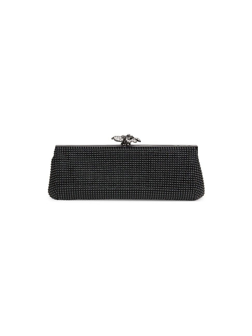Womens Crystal Flower Clutch Product Image