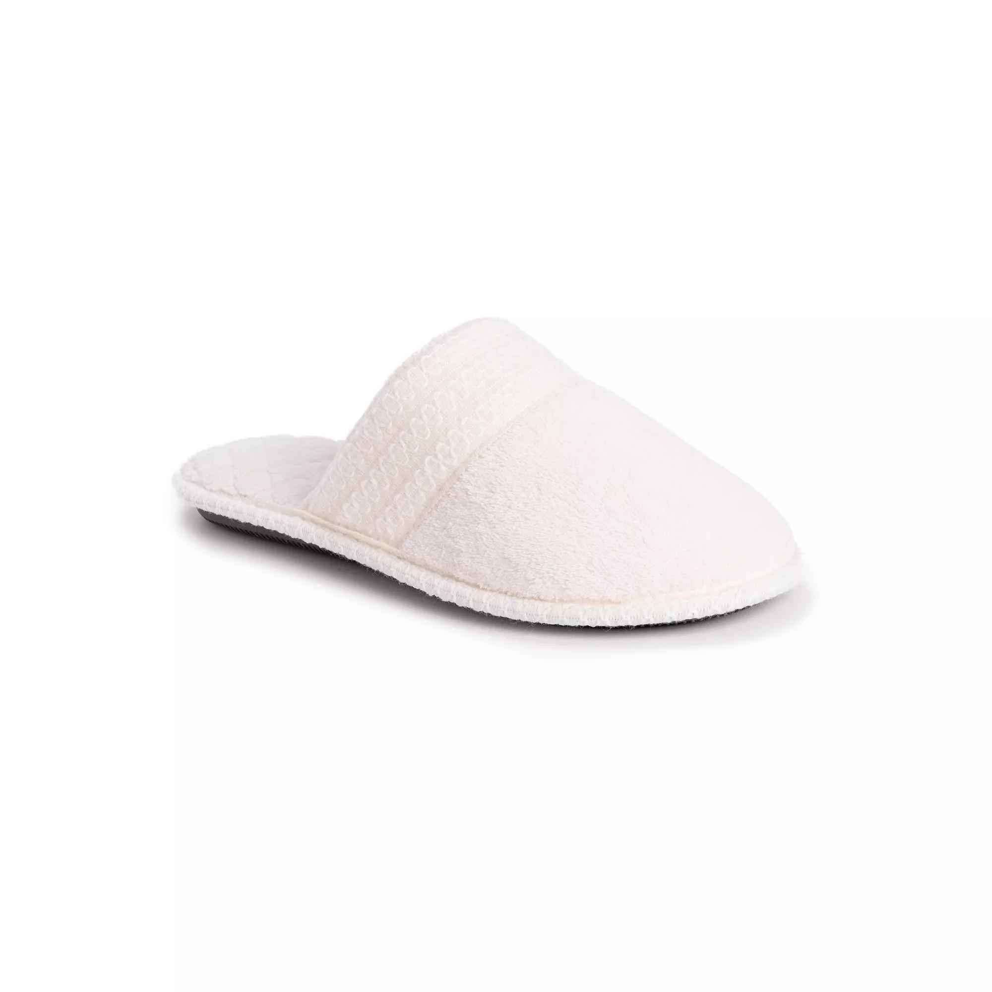MUK LUKS Cathy Women's Clog Slippers, Size: Large, Daisy White Product Image