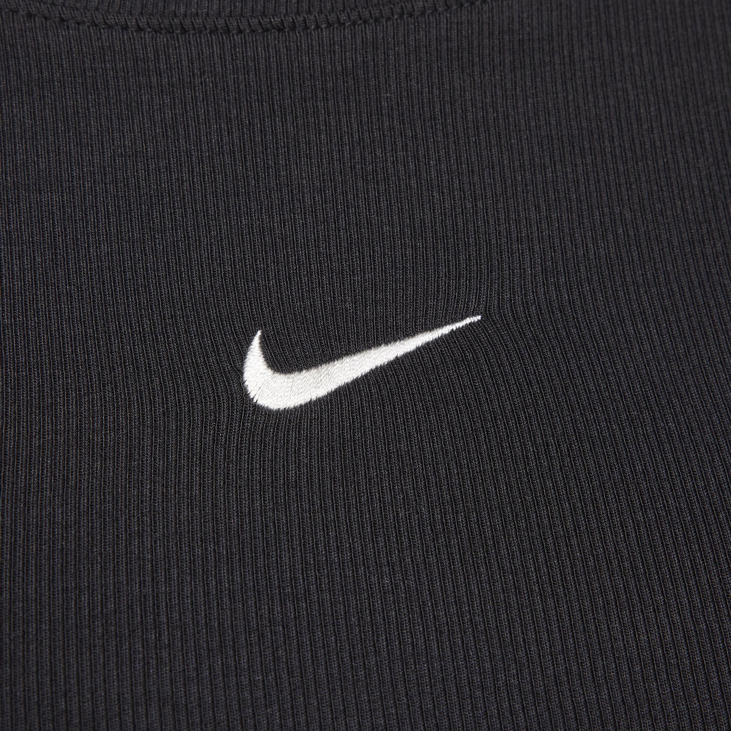 Nike Sportswear Essential Women's Ribbed Long-Sleeve Mod Crop Top Product Image