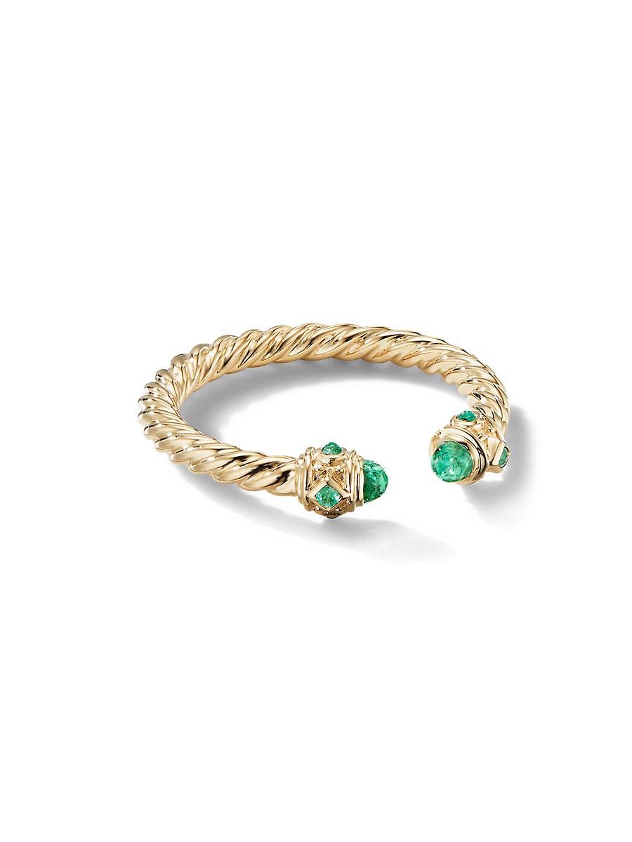 David Yurman 18K Yellow Gold Renaissance Blue Sapphire Ring Product Image