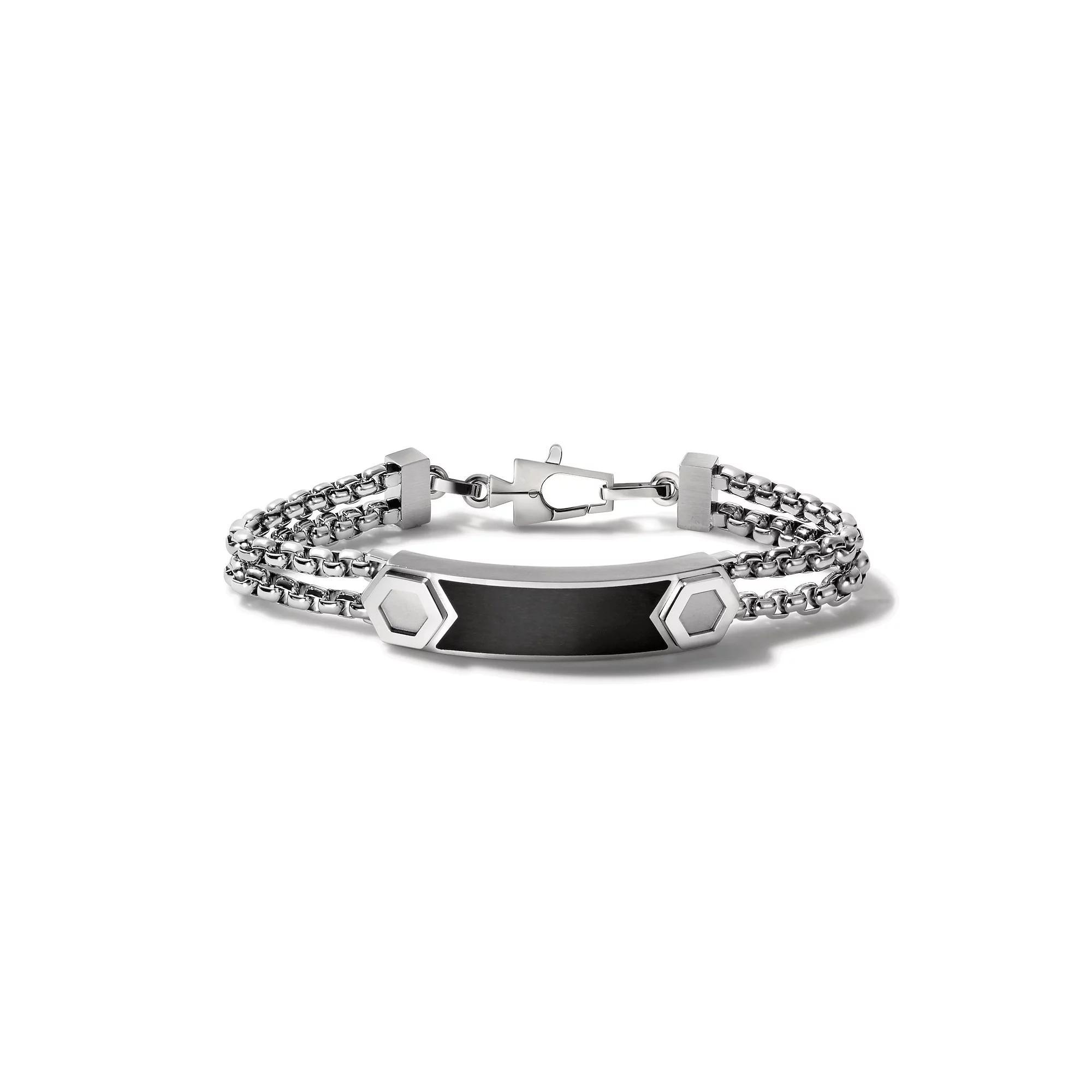 Bulova Mens Precisionist Stainless Steel ID Link Bracelet Product Image