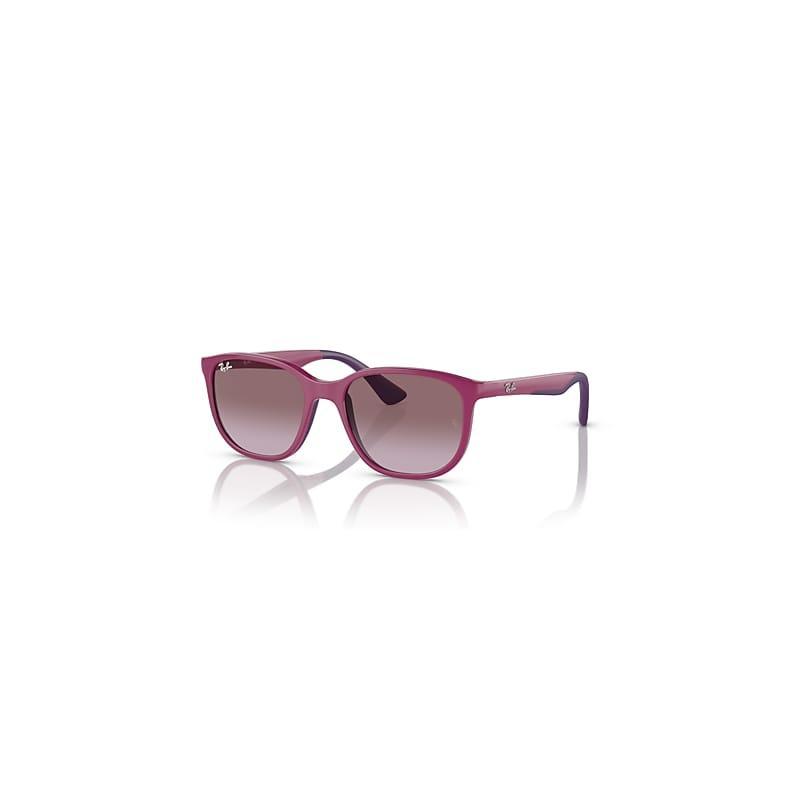 Ray-Ban Rb9078s Kids Bio-based Sunglasses Fuchsia On Violet Frame Violet Lenses 48-16 Product Image