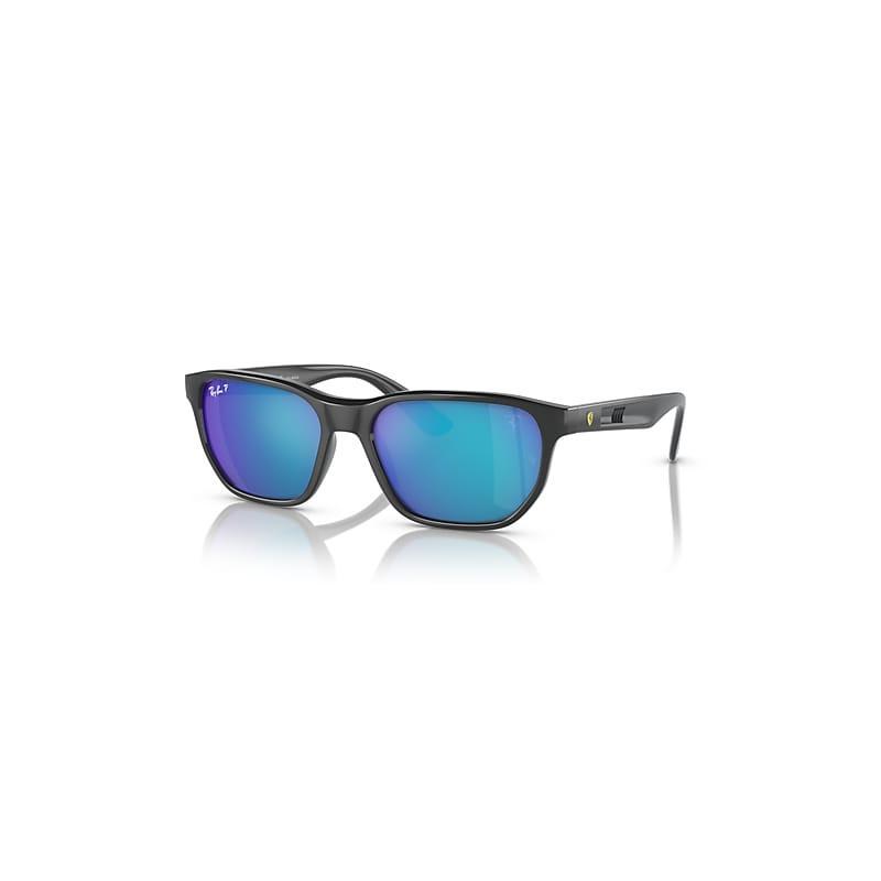 Ray-Ban Rb4404m Scuderia Ferrari Collection Sunglasses Frame Blue Lenses Polarized Product Image