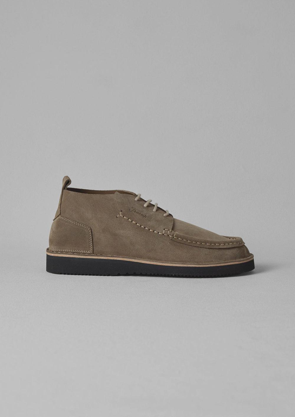 Fracap Suede Camp Shoes | Grey Product Image