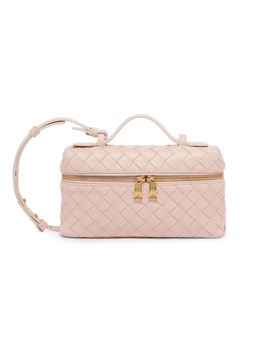 Womens Bang Bang Intrecciato Leather Crossbody Vanity Case Bag Product Image