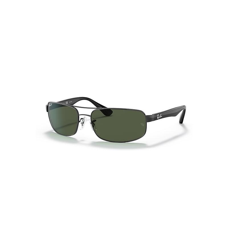 Ray-Ban Mens 0RB3445 61mm Rectangle Polarized Sunglasses Product Image