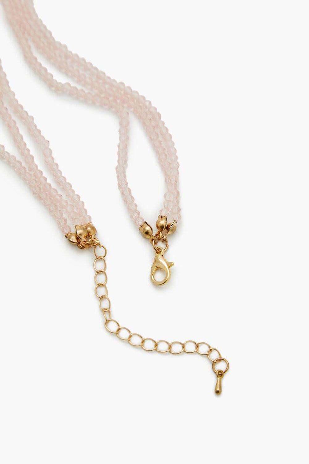 Beaded Layered Heart Necklace | Forever 21 Product Image