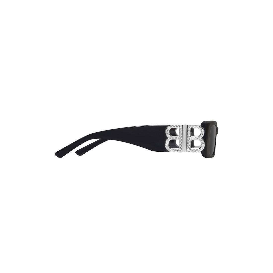 Women's Dynasty Rectangle Sunglasses in Black Product Image
