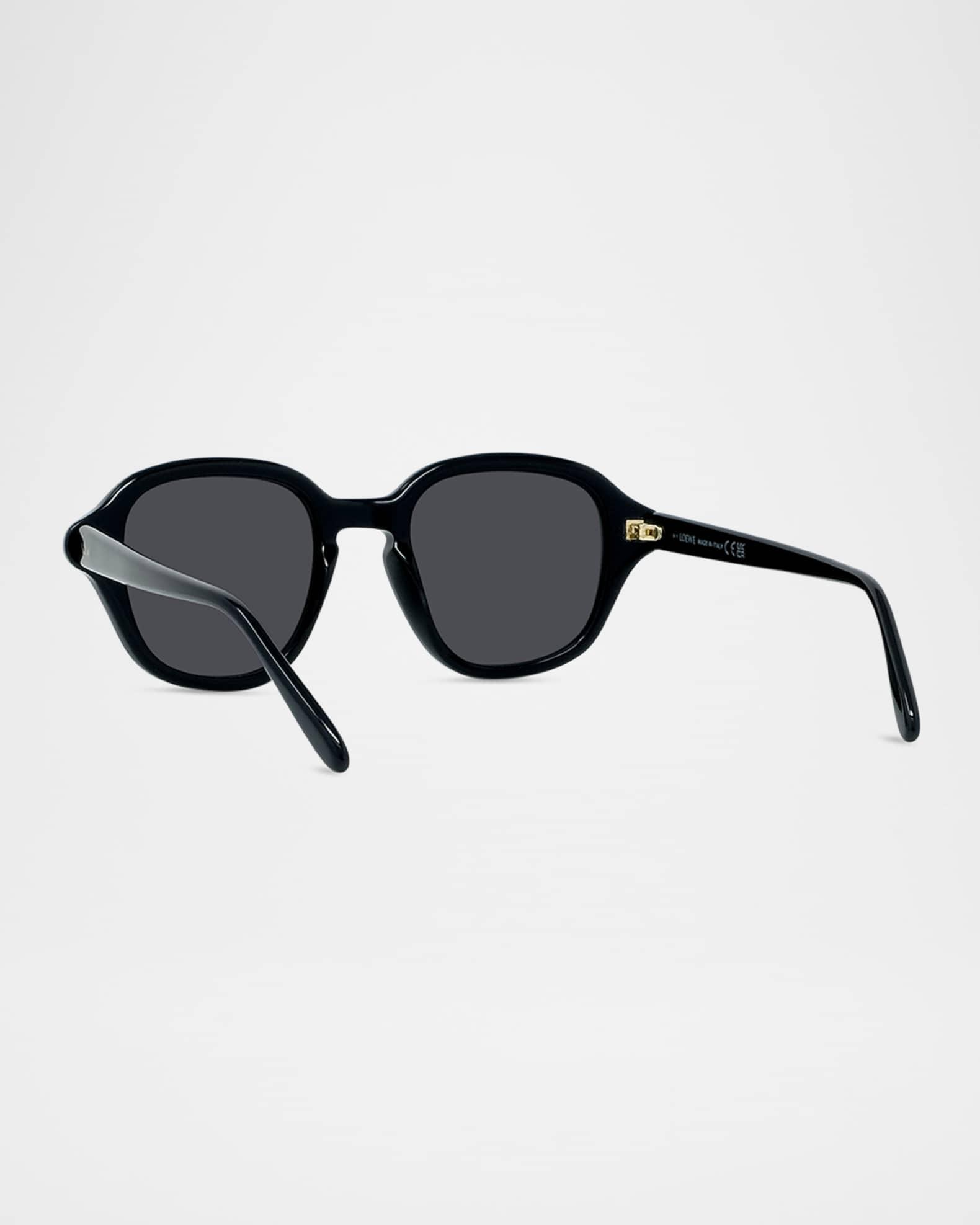 Mens Slim Acetate Square Sunglasses Product Image