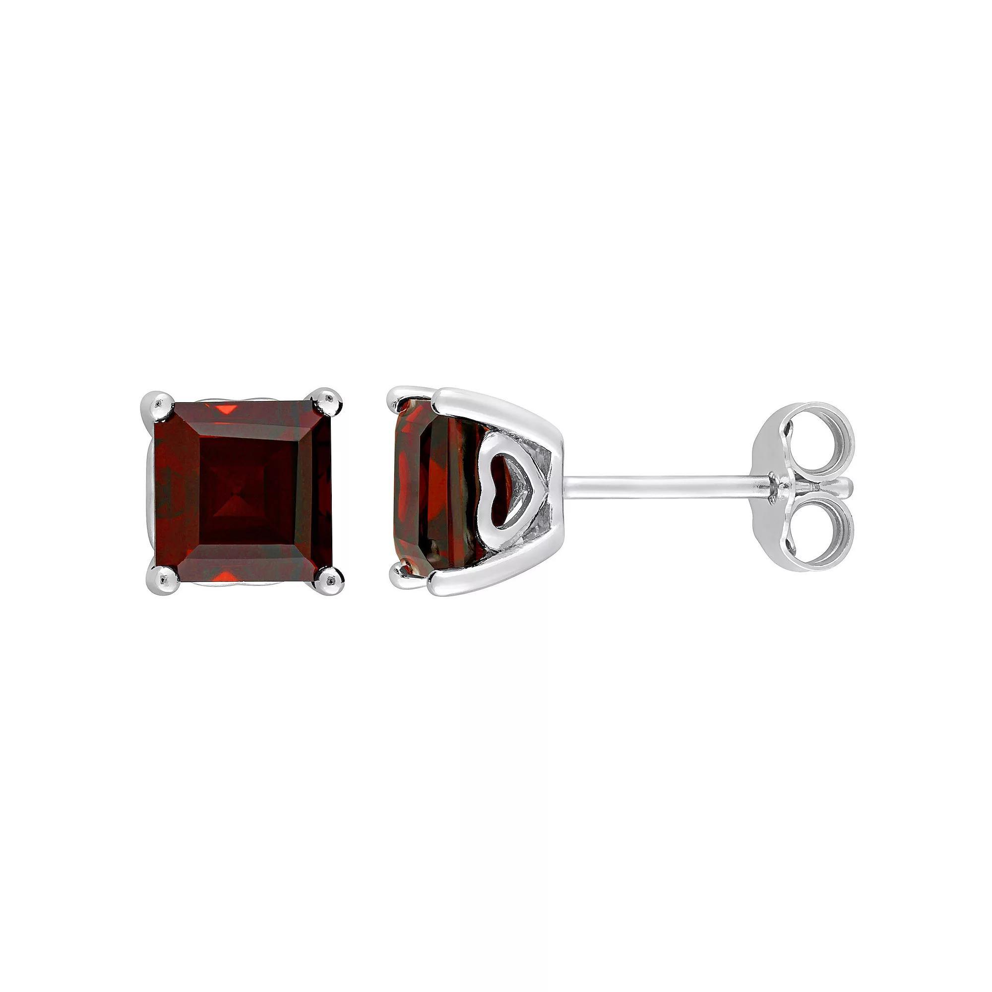 Stella Grace Sterling Silver & Gemstone Stud Earrings, Womens, Purple Product Image