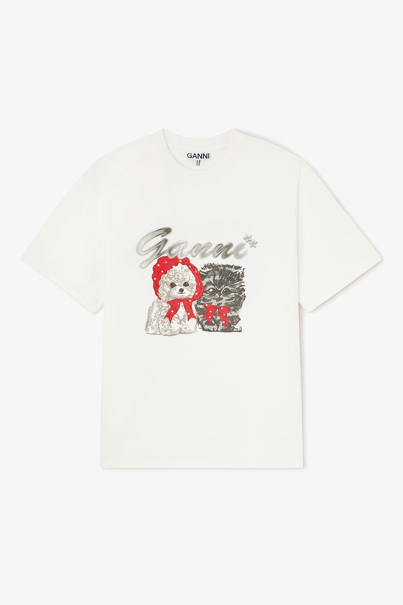 Ivory Animal Print T-shirt Product Image