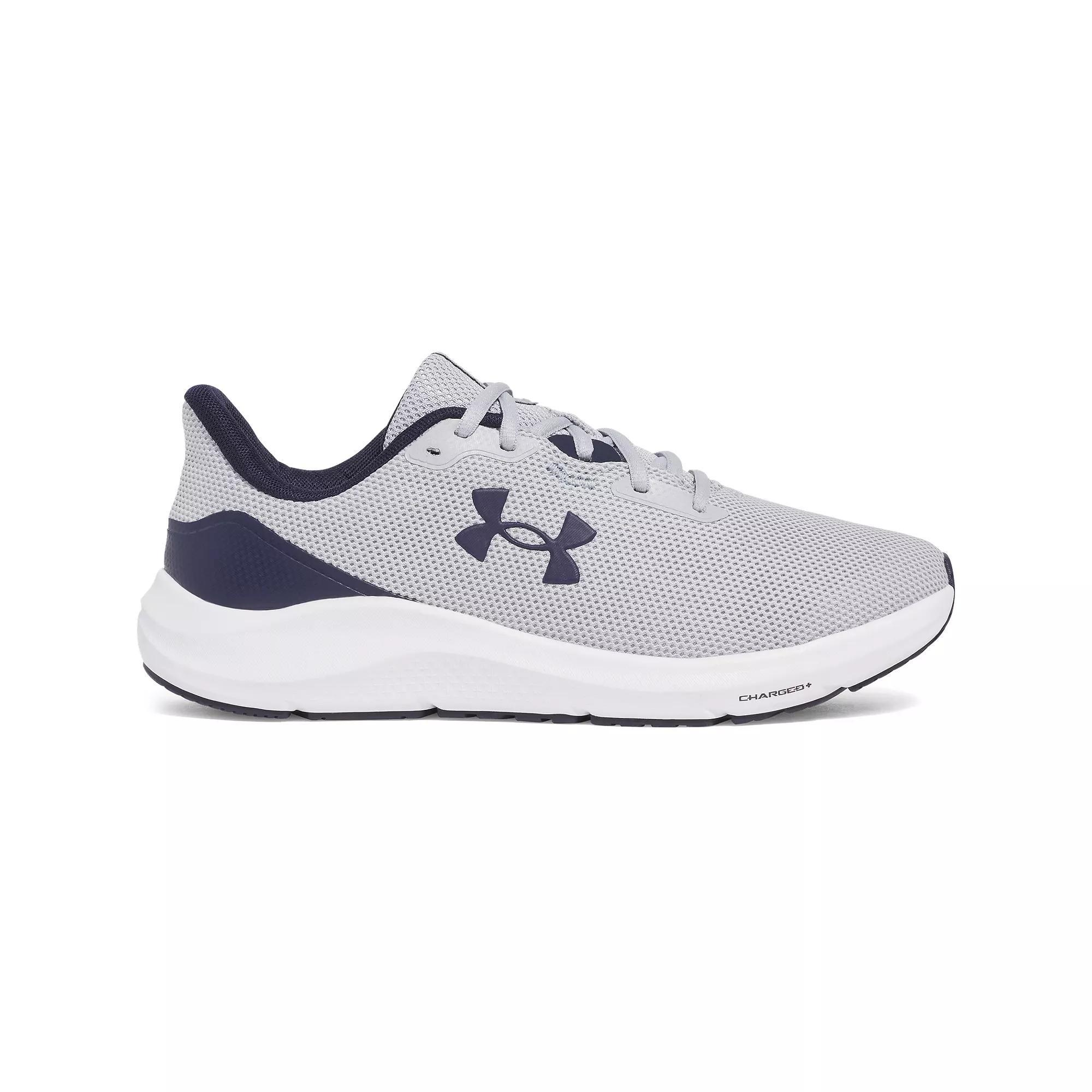 Under Armour Charged Pursuit 4 Men's Running Shoes, Size: 9.5, Gray Black Navy Product Image