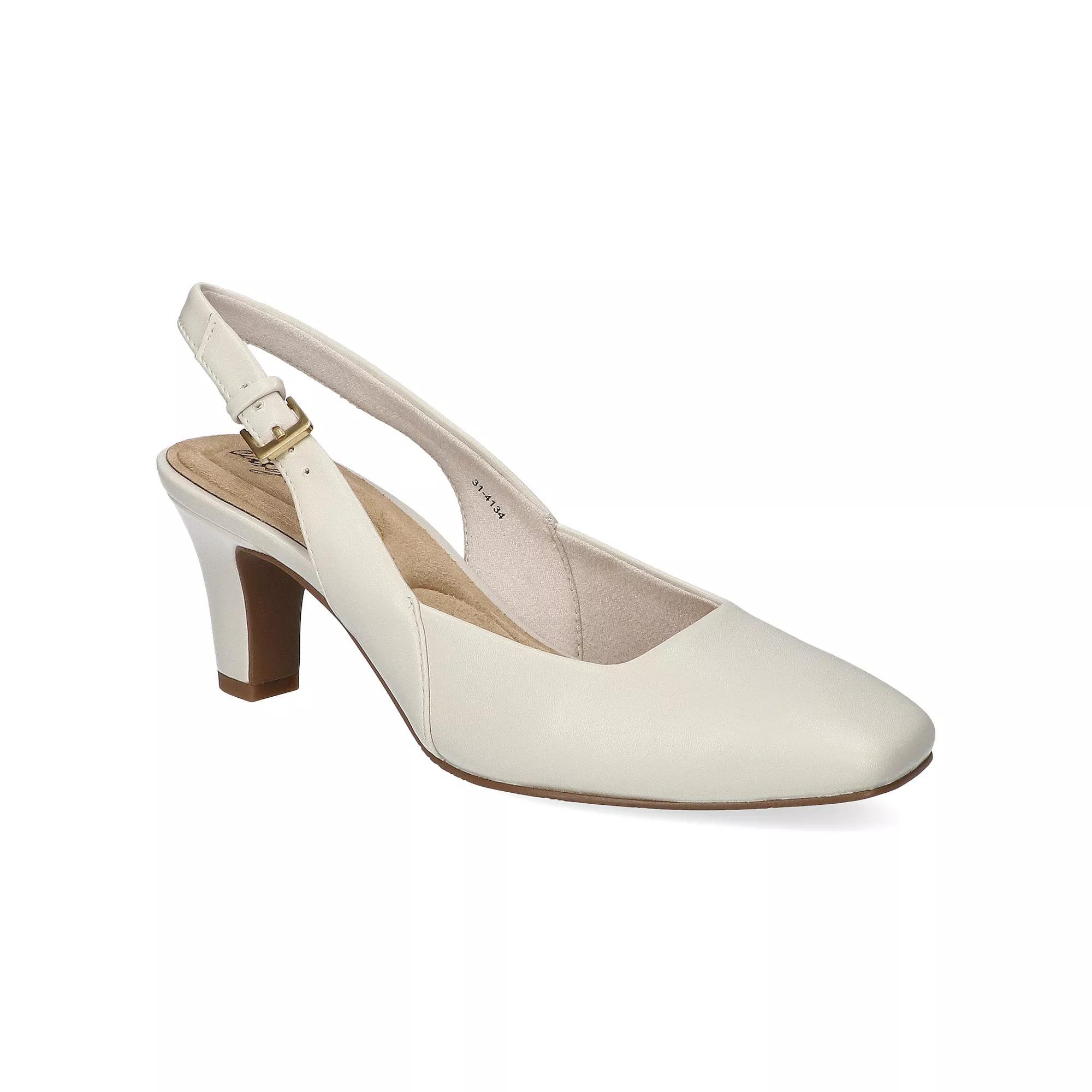 Easy Street Ritsa Women's Square Toe Slingback Pumps, Size: 10, Ivory Product Image