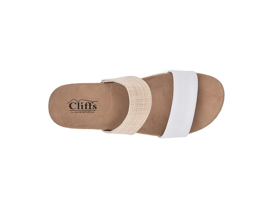Cliffs by White Mountain Tahlie Women's Slide Sandals, Size: 8, White Es Print Product Image