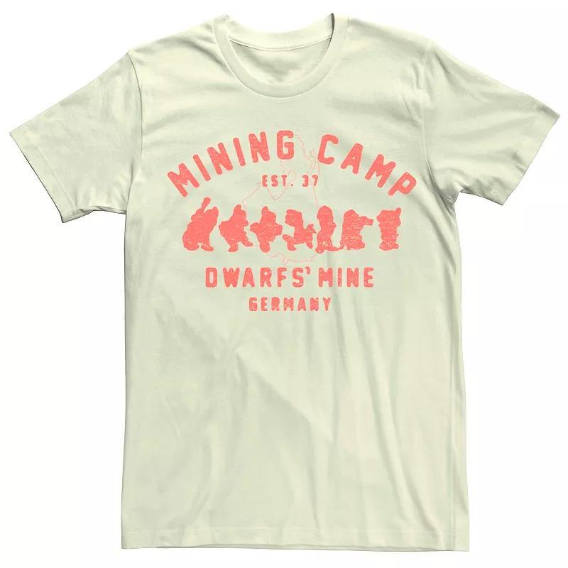 Disney's Snow White Mining Camp Logo Men's Graphic Tee, Size: Medium, Natural Product Image