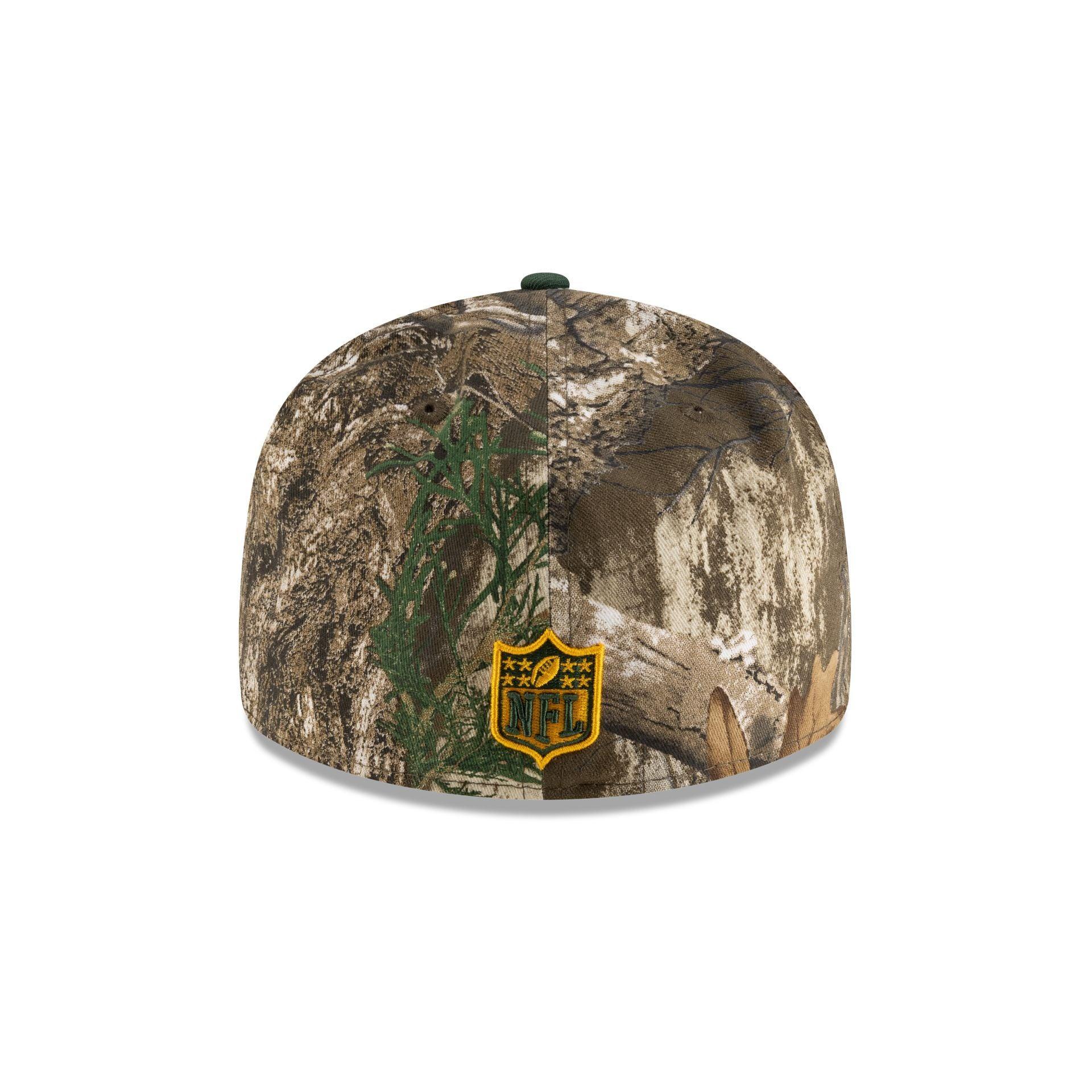 Just Caps Realtree Green Bay Packers Low Profile 59FIFTY Fitted Hat Male Product Image