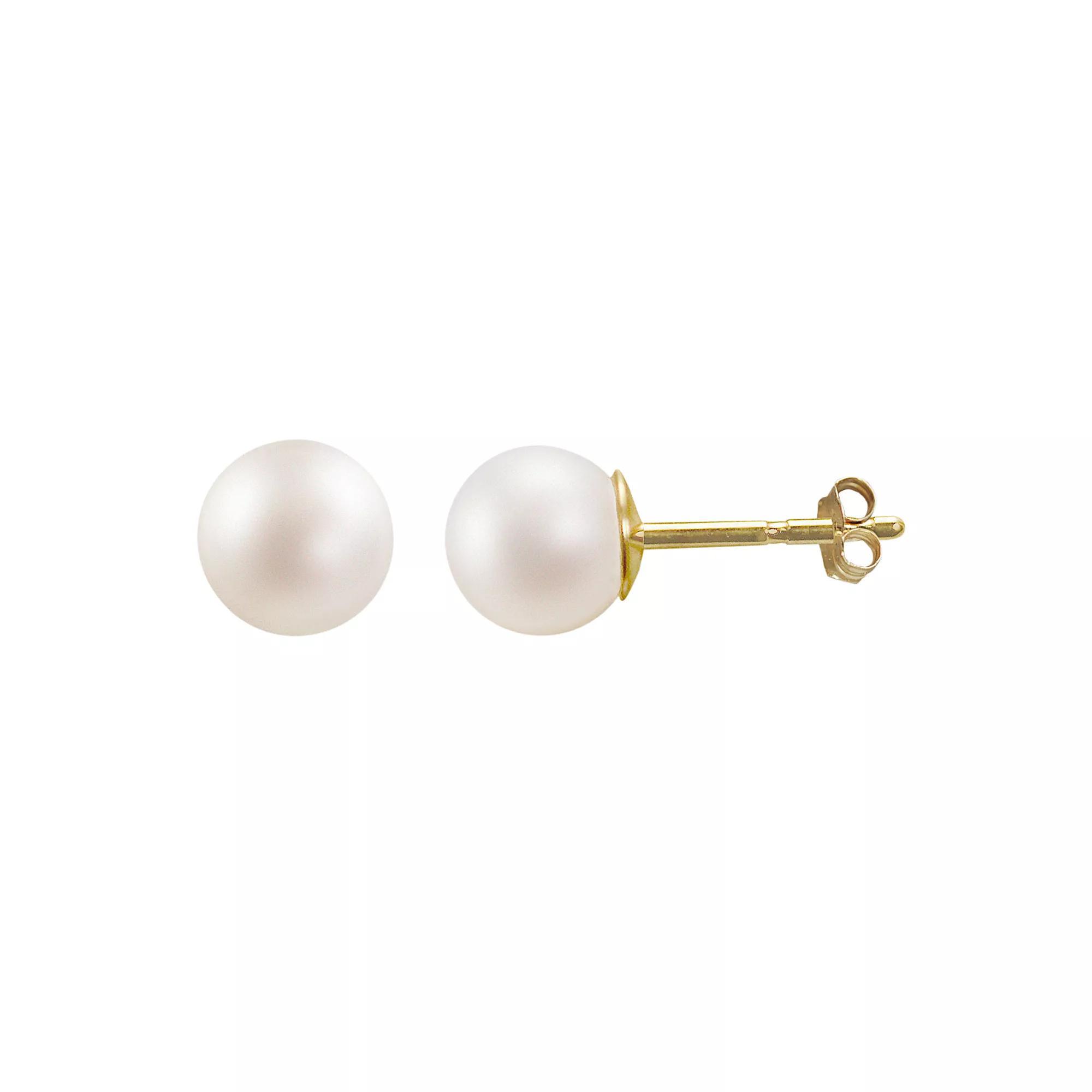 PearLustre by Imperial 10k Gold 5-mm Freshwater Cultured Pearl Stud Earrings, Womens Product Image