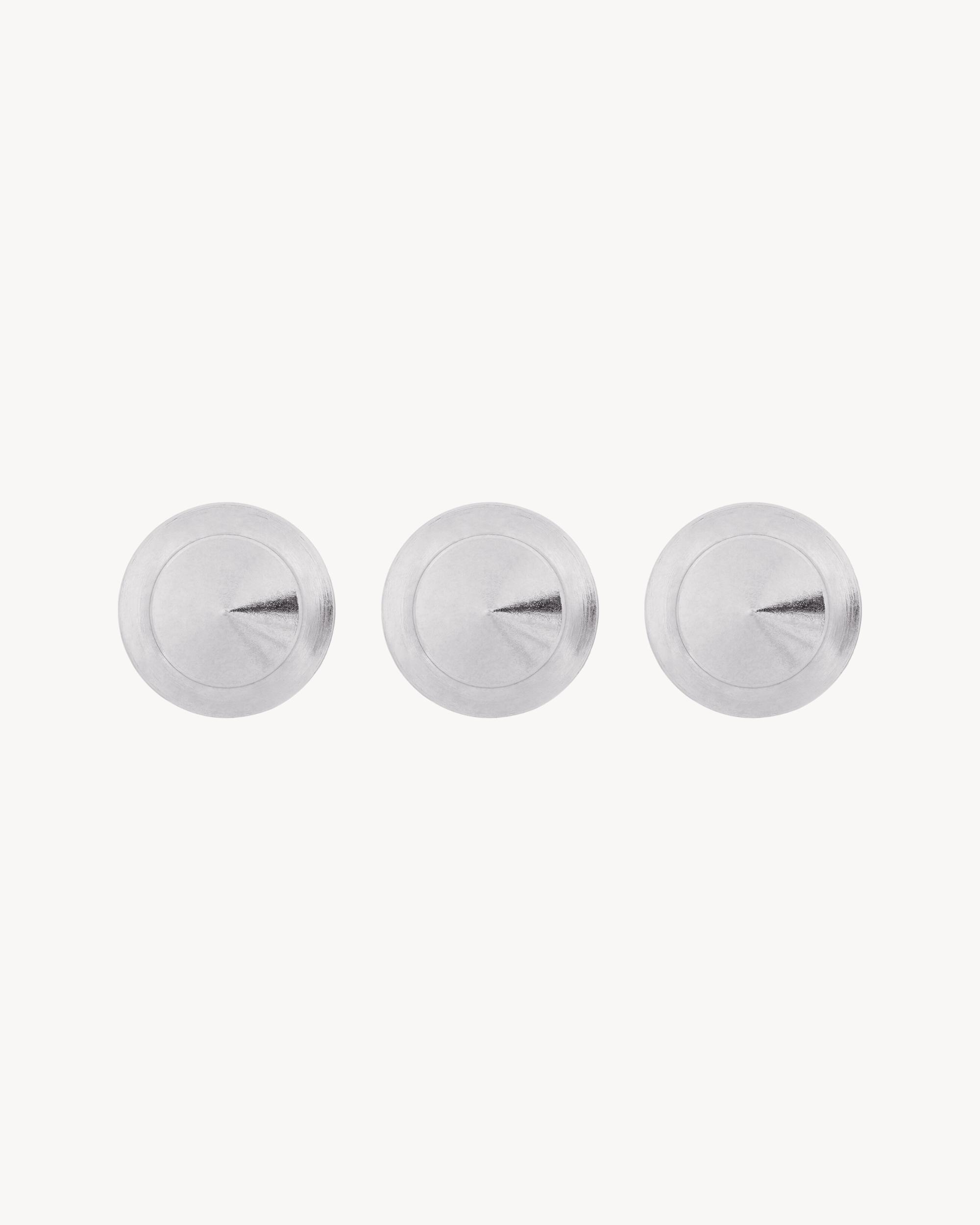 Charm brooches in 18K grey gold and diamonds Product Image
