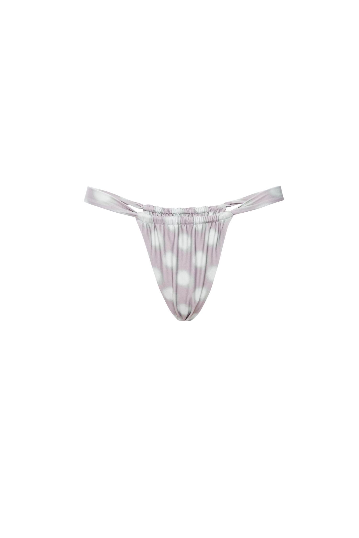 BALI BIKINI BOTTOM - MINT BLURRED DOT Product Image