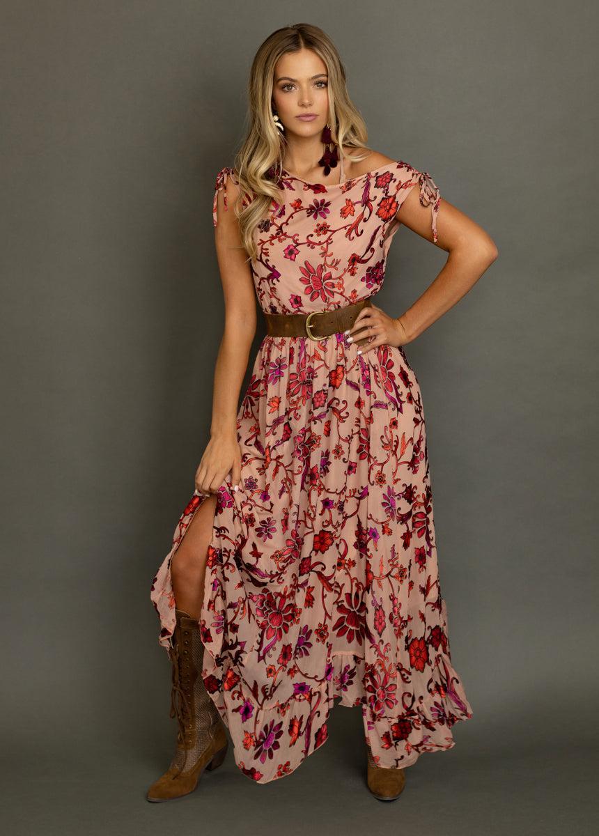 Gia Dress in Scarlet Flower Female Product Image
